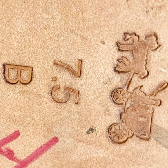 Coach Amy Western Inspired Suede Leather Boots Contrasting Leather Straps Heel - Picture 13 of 13